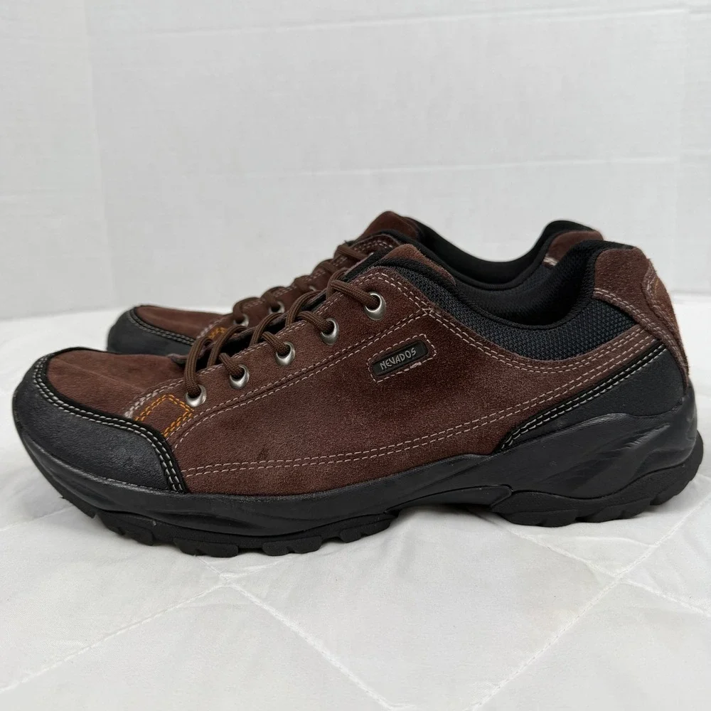 Nevados Men's 12 Brown Suede Leather Rugged Oxford Hiking Trail Shoes